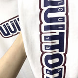 Close-up detail shot of Louis Vuitton luxury clothing with contemporary cut