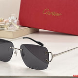 Angled view of Cartier unisex sunglasses