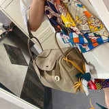 Fluid handbag styled for everyday wear