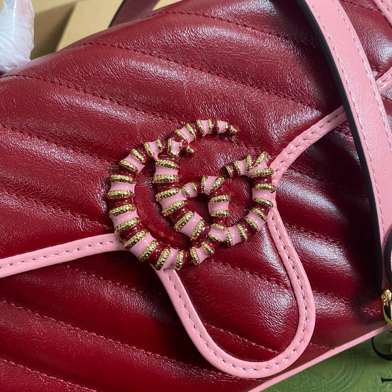 Back view of elevated signature women's handbag – women's premium purse