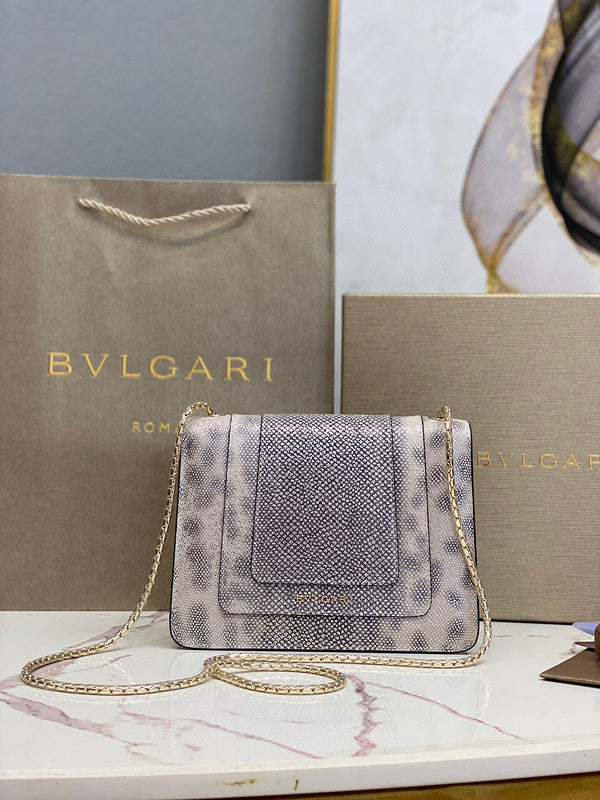 Statement Faux Leather Handbag - Modern Structured Build | Women's Statement Accessory #1786 - alternate angle view (image 8) of designer-inspired handbag