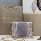 Statement Faux Leather Handbag - Modern Structured Build | Women's Statement Accessory #1786 - alternate angle view (image 8) of designer-inspired handbag