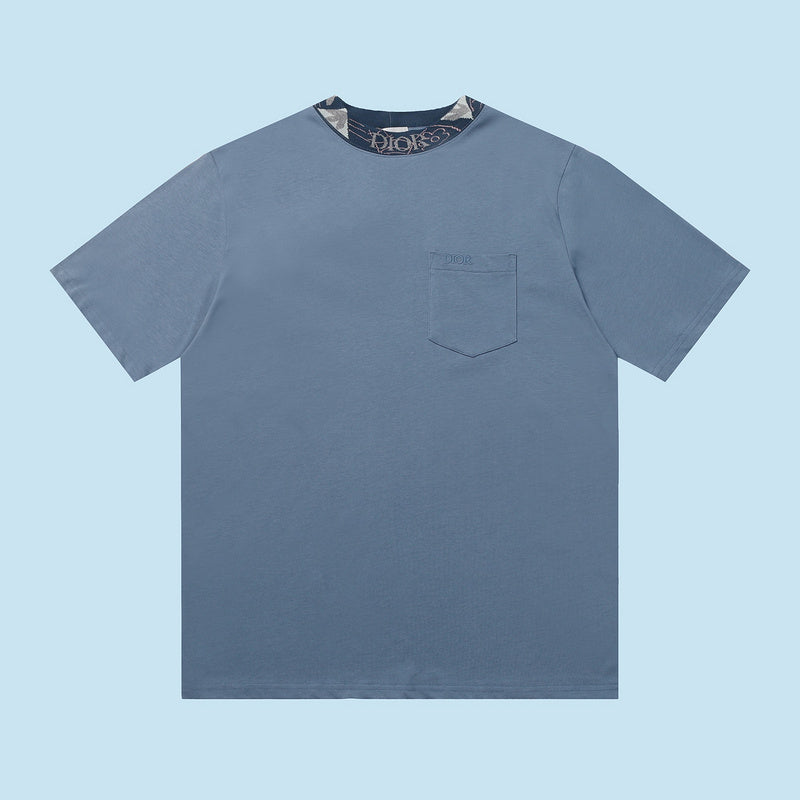 Back view of Louis Vuitton cotton t-shirt with contemporary cut