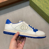 Gucci two-tone luxury sneakers view 7 signature lace-up style