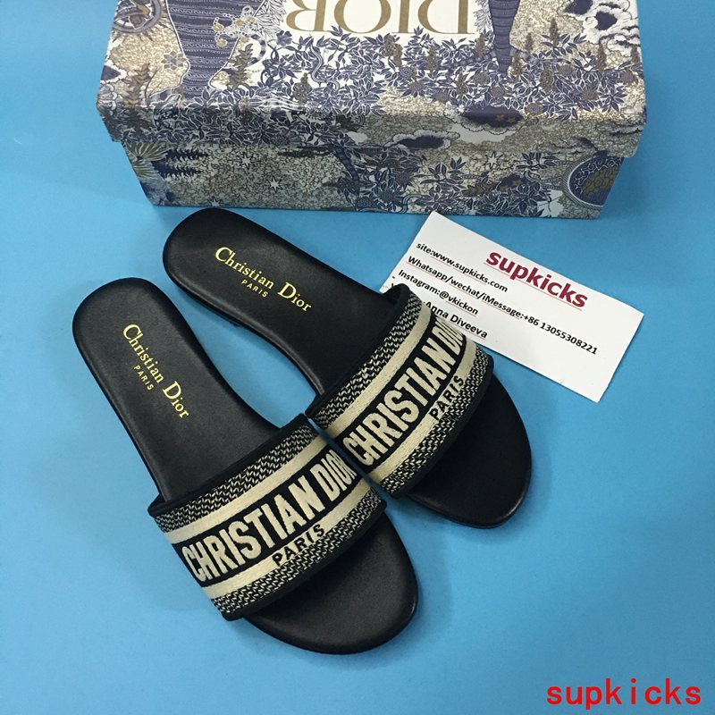 Dior Grey Slingback Heels - Front View