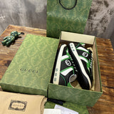 Gucci tonal black luxury sneakers view 9 chunky sole construction