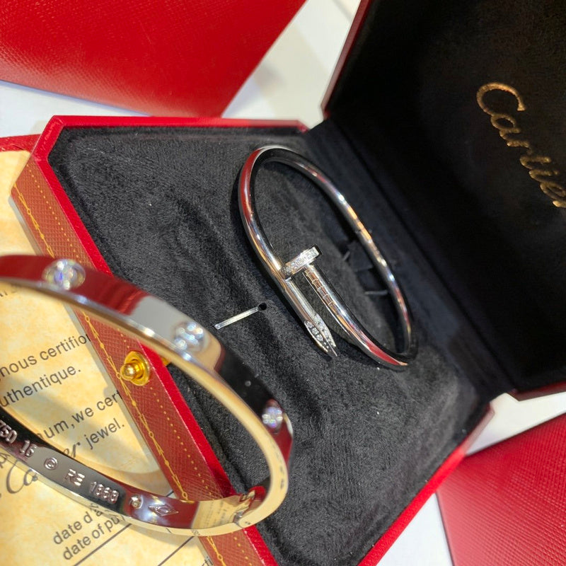 Side view of Cartier unisex jewelry piece