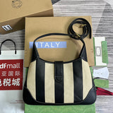Close-up detail of streamlined bag design