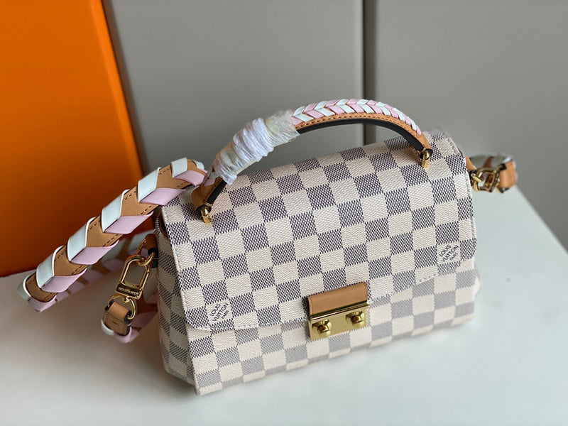 Close-up detail of elevated structured women's handbag – women's everyday handbag