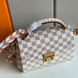 Close-up detail of elevated structured women's handbag – women's everyday handbag
