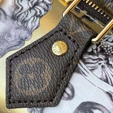 Top view of modern structured women's handbag – women's premium purse