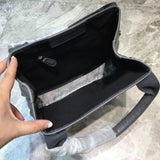 Polished Premium PU Leather Handbag - Sleek Minimalist Lines | Women's Fashion Handbag #783 - close-up detail shot (image 3) of designer-inspired handbag