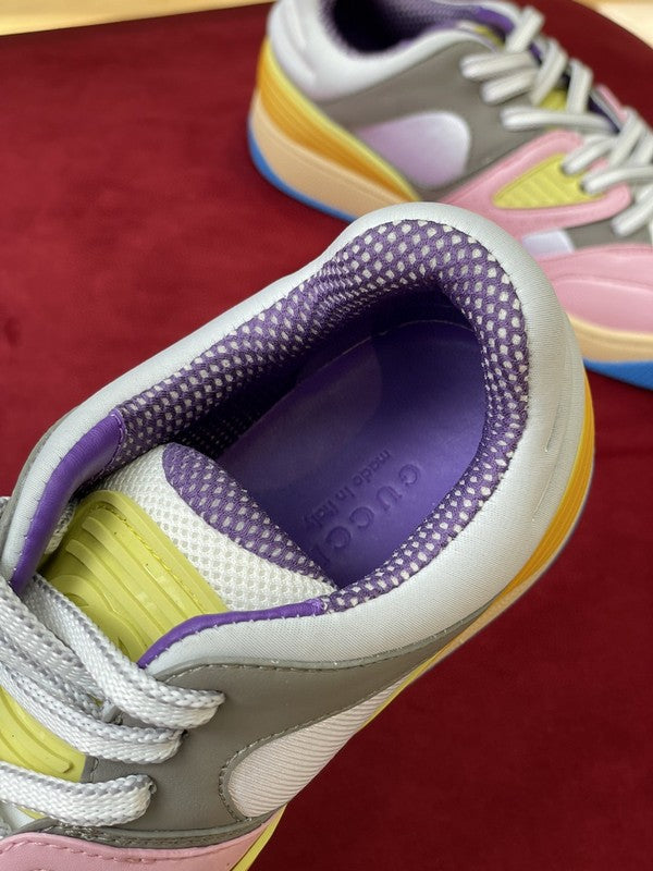 Gucci sneakers detailed view showing premium designer craftsmanship