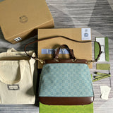 Top view of elevated structured women's handbag – women's designer-style accessory