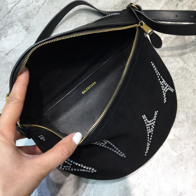 Polished Premium PU Leather Handbag - Statement Silhouette | Women's Statement Accessory #727 - alternate angle view (image 8) of designer-inspired handbag