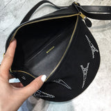 Polished Premium PU Leather Handbag - Statement Silhouette | Women's Statement Accessory #727 - alternate angle view (image 8) of designer-inspired handbag