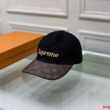 Close-up detail view of Louis Vuitton unisex cap