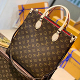 Side profile of signature refined women's handbag – women's premium purse