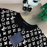 Close-up detail shot of Louis Vuitton cotton t-shirt with tailored silhouette
