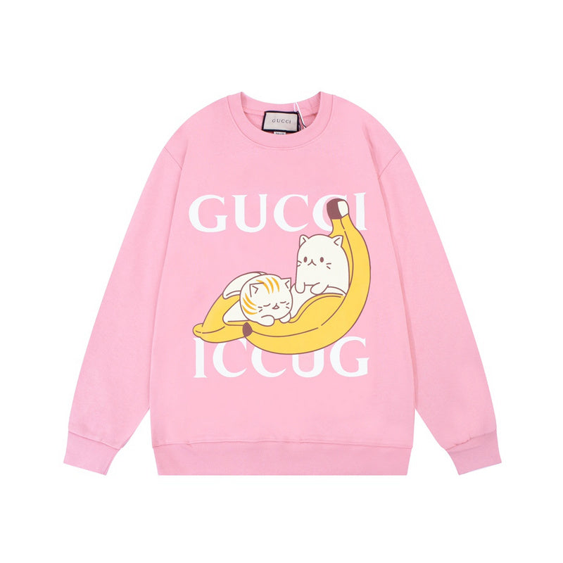 Front view of Gucci luxury clothing with streetwear-inspired cut