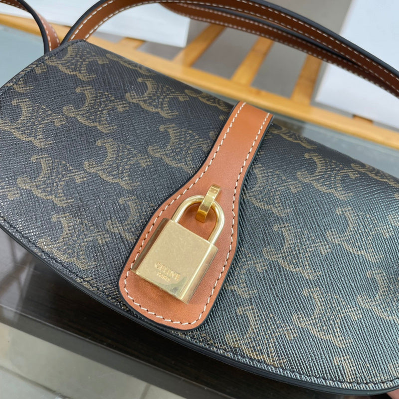 Handle and strap detail of sleek everyday-luxe women's handbag – women's premium purse