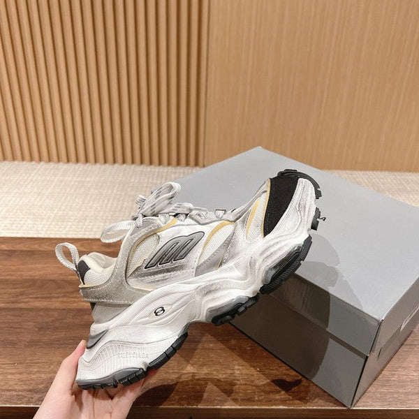 Balenciaga Beige Classic Ballet Flats - Angled View