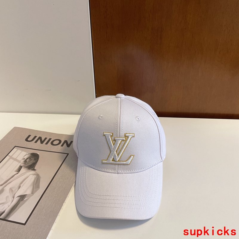 Close-up detail view of Louis Vuitton unisex cap