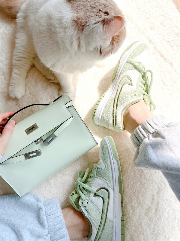 Close-up detail of timeless bag design