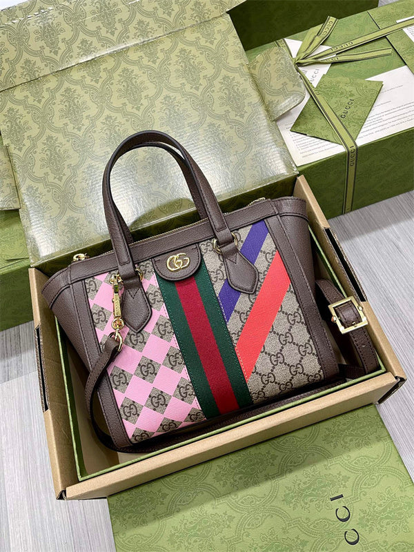 Front view of polished structured women's handbag – women's luxury accessory