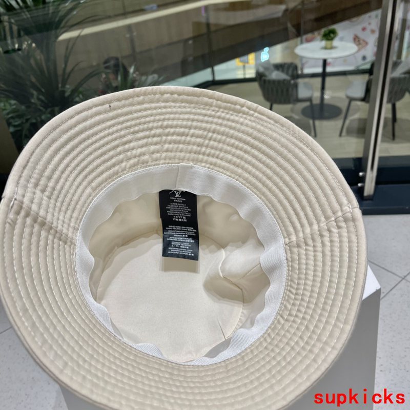 Close-up detail view of Louis Vuitton unisex cap