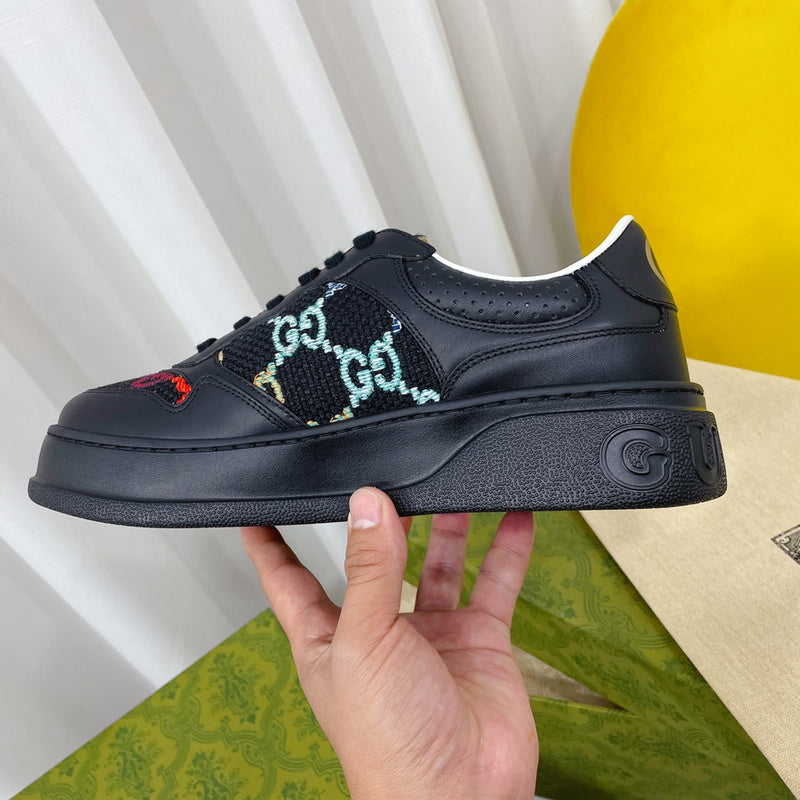 Gucci all-black luxury sneakers view 10 heritage-inspired look