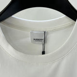 Close-up of Burberry t-shirt craftsmanship