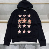 Front view of Gucci luxury clothing with logo-detail design