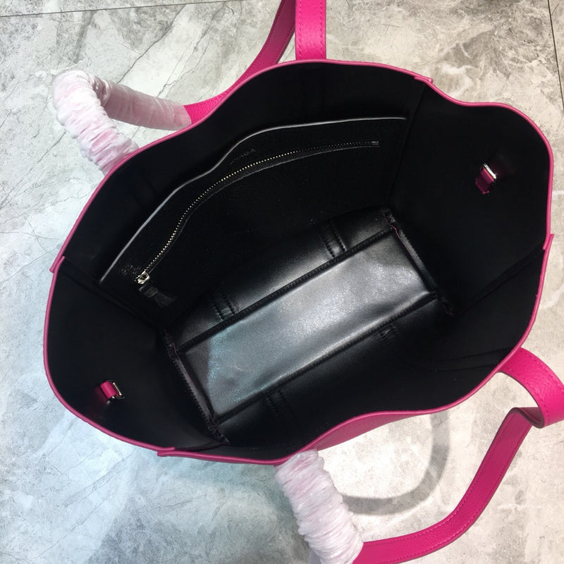 Chic Vegan Leather Handbag - Sleek Minimalist Lines | Women's Everyday Carry Handbag #922 - styled full view (image 7) of designer-inspired handbag