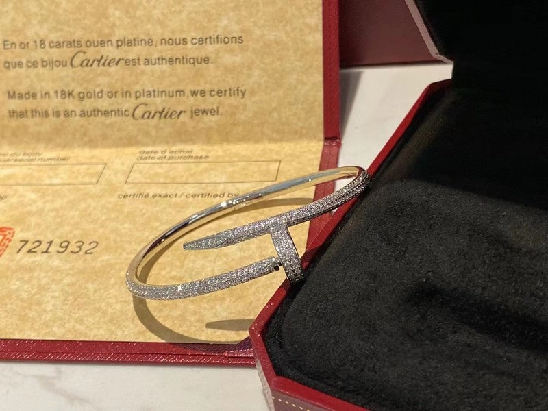 Front view of Cartier unisex jewelry piece