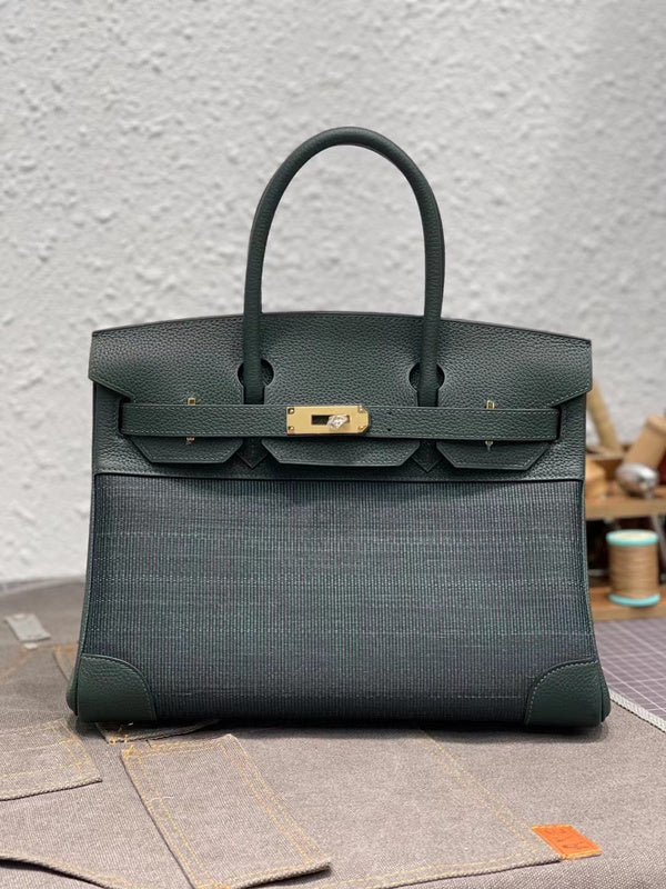 Close-up detail of refined bag design