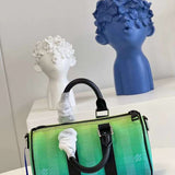 Back view of everyday-luxe refined women's handbag – women's luxury handbag