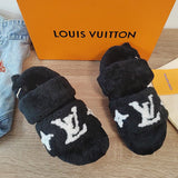 Louis Vuitton Nude Loafer Flats - Back View