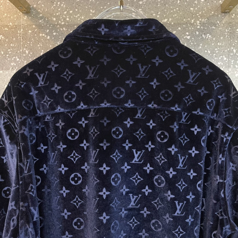 Back view of Louis Vuitton luxury clothing with everyday silhouette