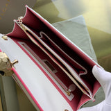 Structured Faux Leather Handbag - Polished Finish | Women's Premium Handbag #1714 - side angle view (image 2) of designer-inspired handbag