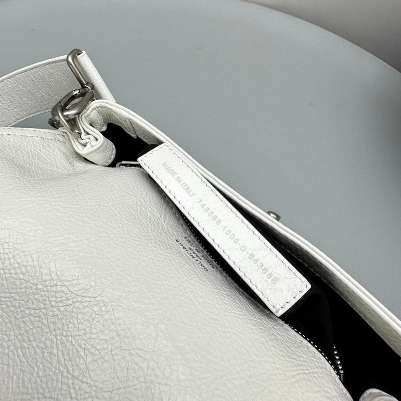 Zivas Charm Modern Edge Statement Handbag (Signature Shape & Finish) – Side Profile