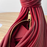Polished Faux Leather Handbag - Refined Silhouette | Women's Luxury Handbag #1660 - back view (image 4) of designer-inspired handbag
