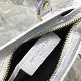 Modern Vegan Leather Handbag - Polished Finish | Women's Statement Accessory #637 - texture close-up (image 9) of designer-inspired handbag