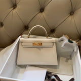 Elegant bag shown from front angle