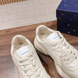 Gucci tonal black luxury sneakers view 9 bold athletic profile
