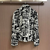 Side profile of Louis Vuitton luxury clothing with logo-detail design