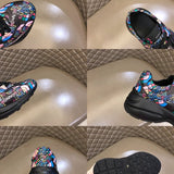 Side profile of Gucci clean off-white sneakers classic court silhouette