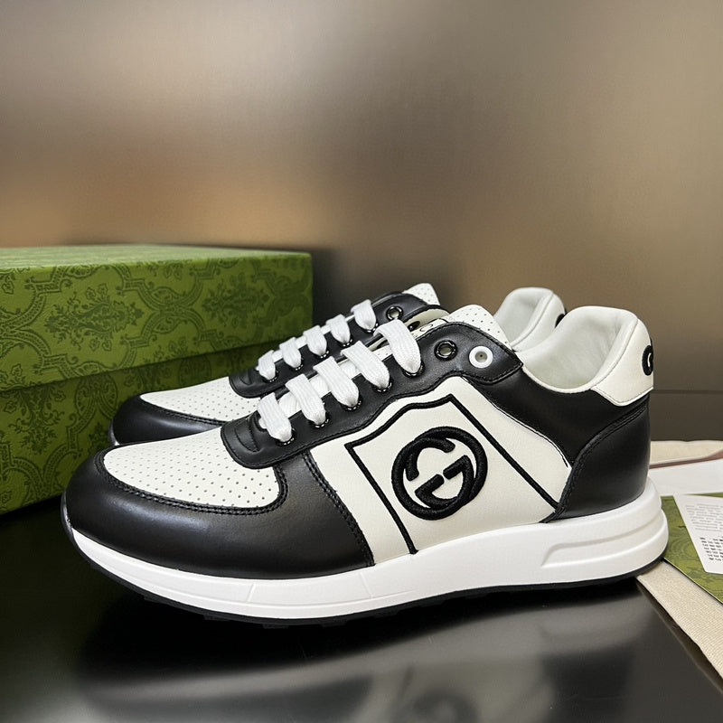 Gucci soft grey luxury sneakers view 8 chunky sole construction