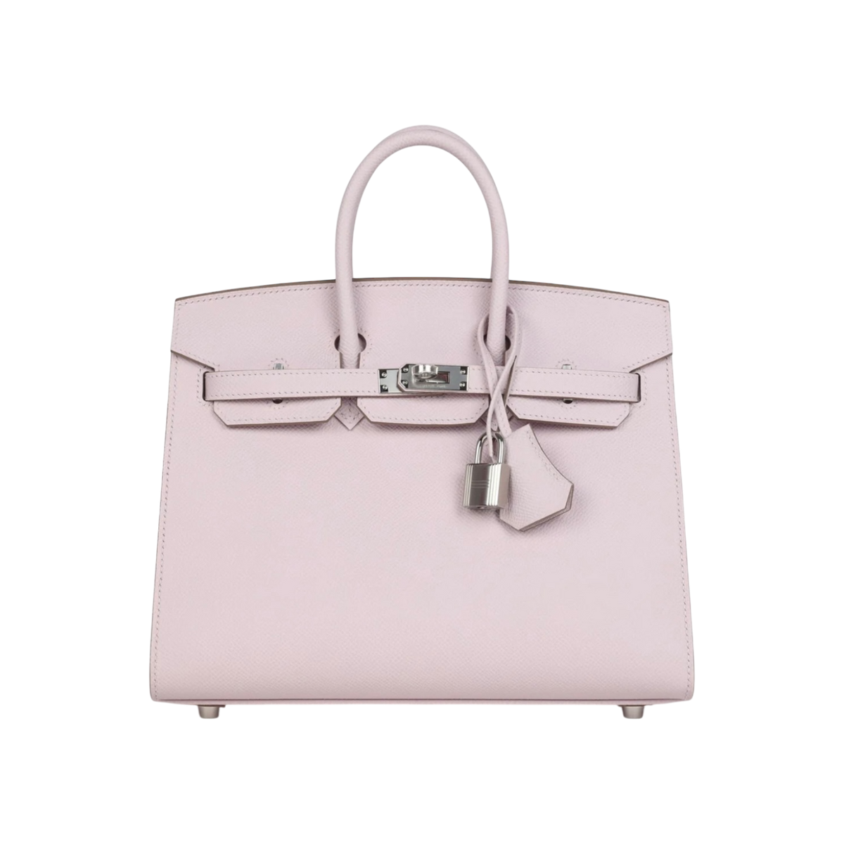 HermÃ¨s Birkin Sellier 25 Mauve Pale Epsom Palladium Hardware