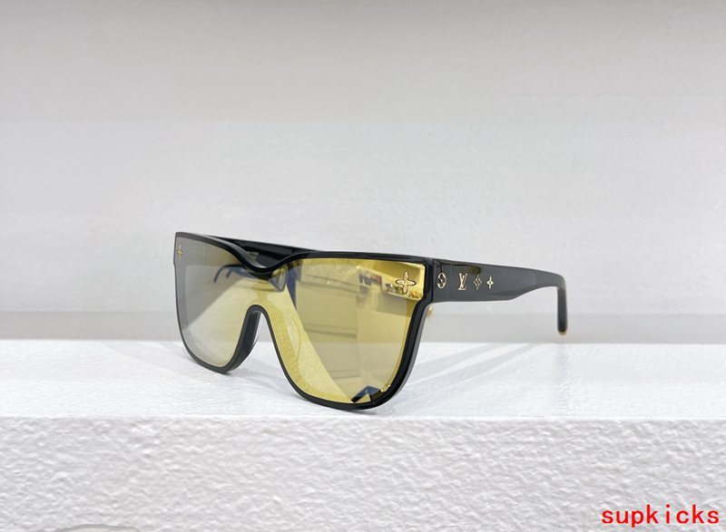 Side view of Louis Vuitton unisex sunglasses